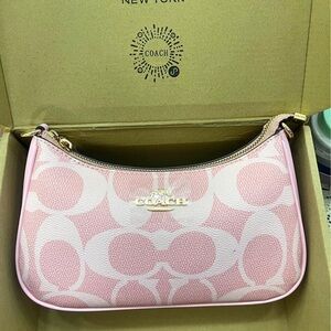 Coach Light Pink Signature Shoulder Bag